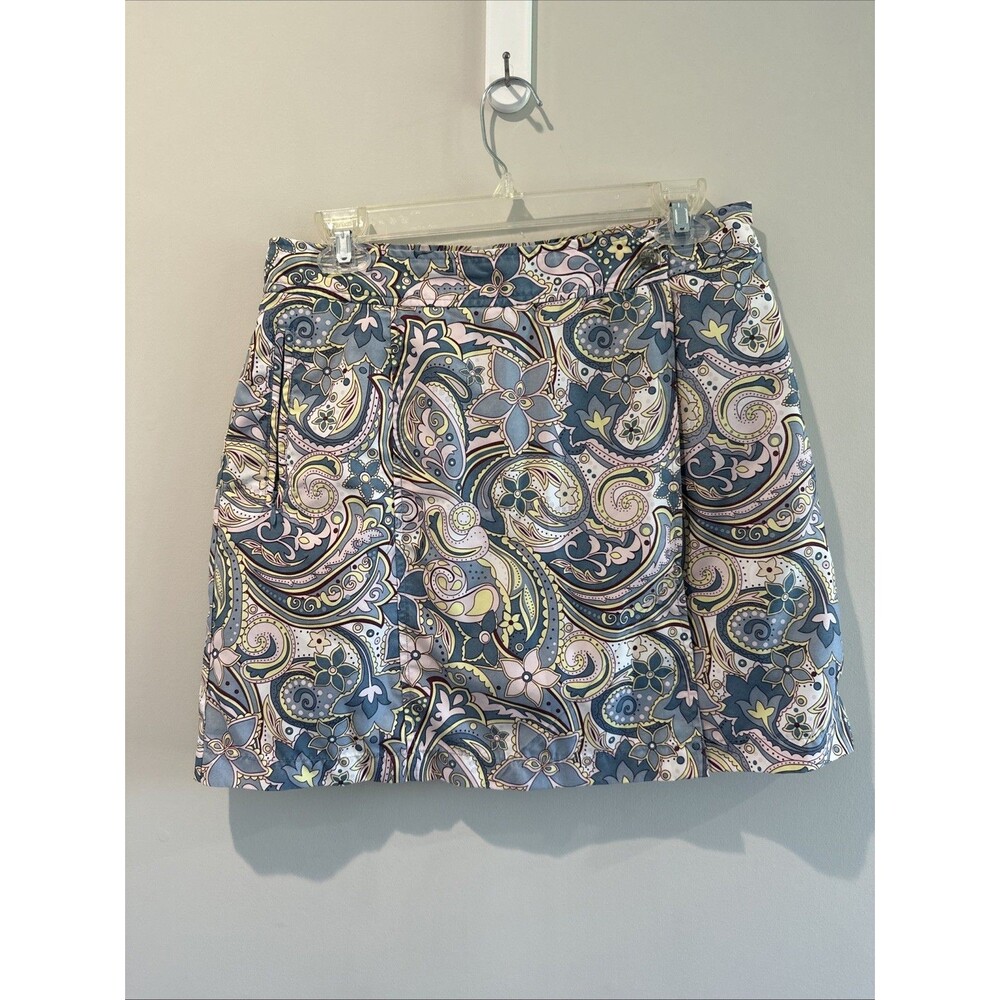 Athleta Size 6 Paisley Print Skort Floral Tennis Golf Athletic Skirt Old Label